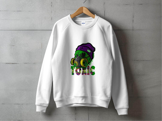 Toxic Waste Character Image Design Printed Graphic Sweater - Design & Vybe