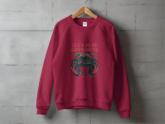 Let's Play Anywhere Retro Gamer Will Know It Sweater - Design & Vybe