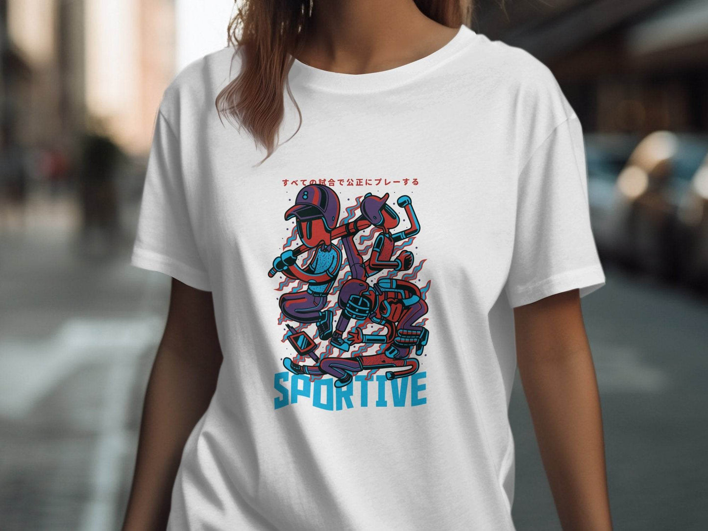 Sportive Characters Artistic Graphic Design Premium T-Shirt - Design & Vybe
