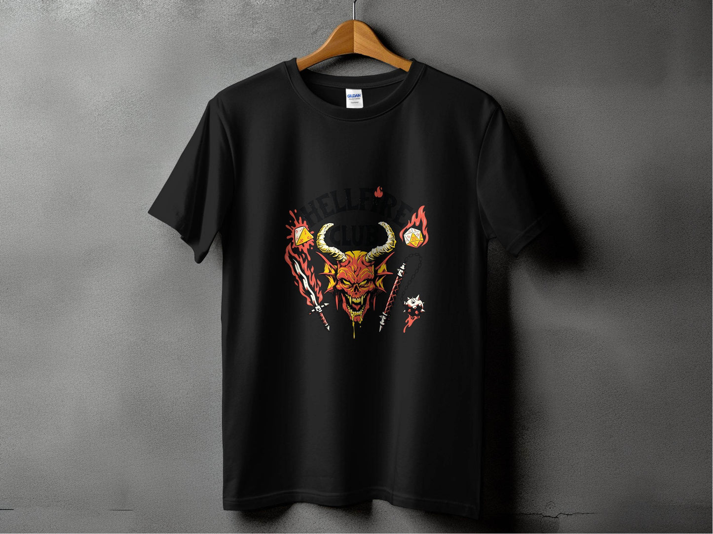 Hellfire Club with Dice and Sword Design Unisex T-Shirt - Design & Vybe
