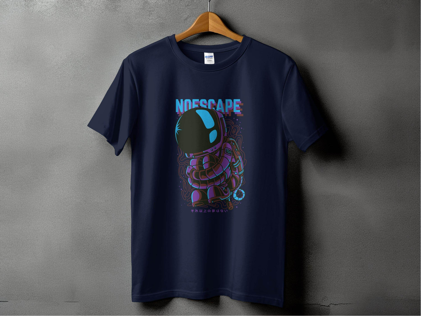 No Escape Spaceman Illustration Graphic T-Shirt - Design & Vybe