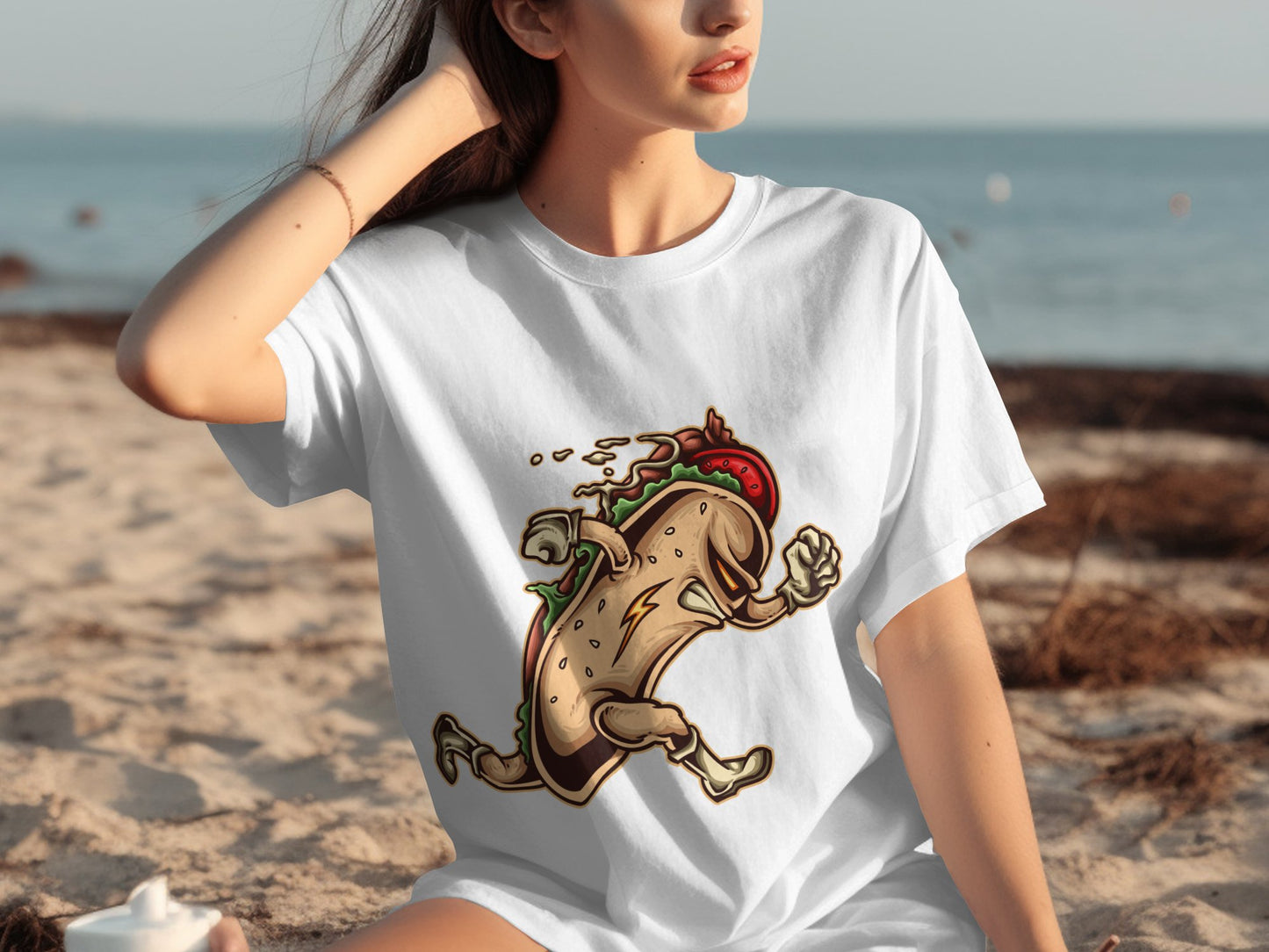 Funny Taco Graphic T Shirt Beachwear Fashion Product