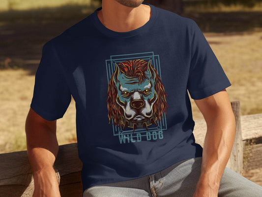Ferocious Wild Dog Graphic Design T-Shirt - Design & Vybe
