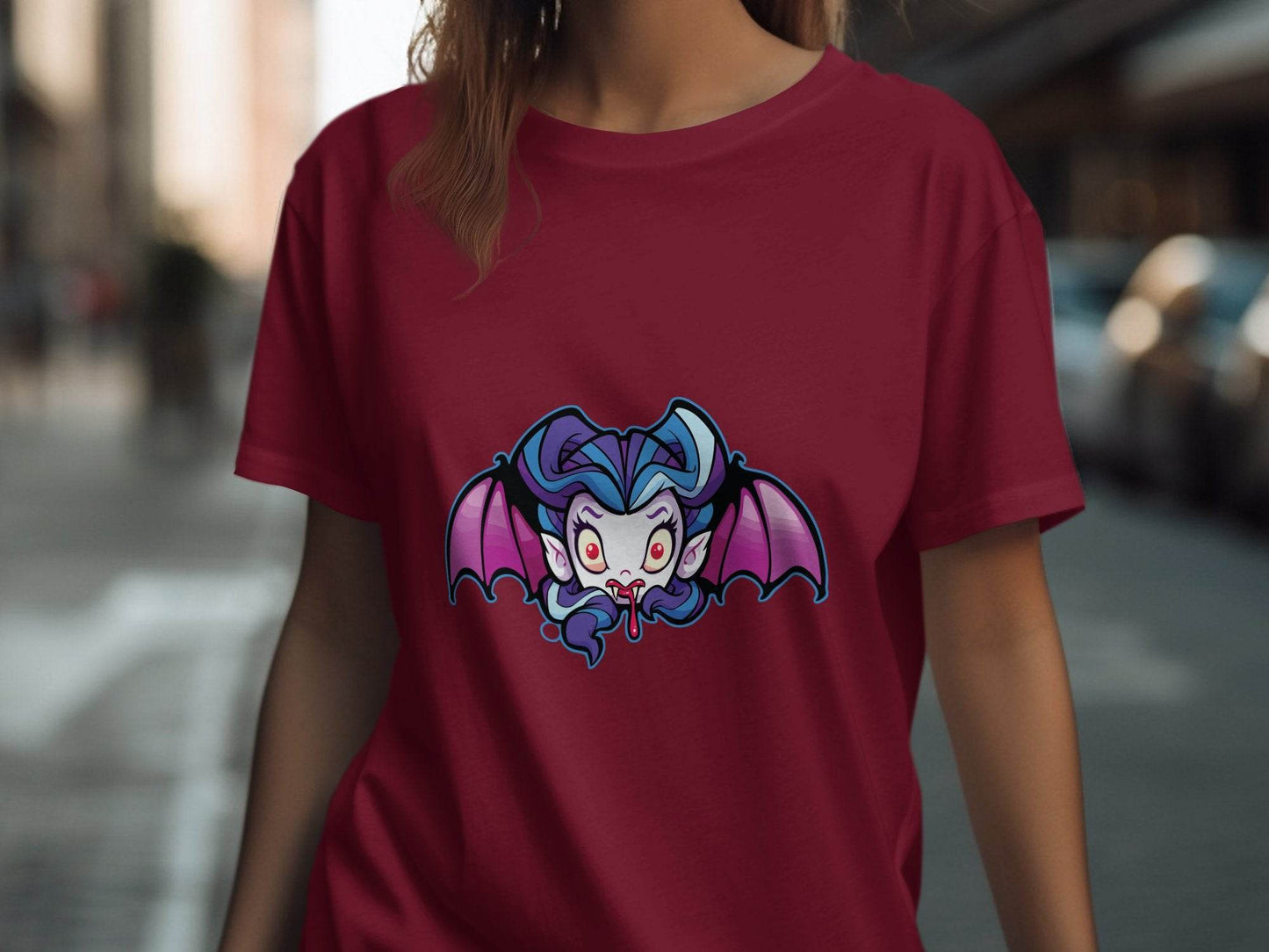 Cute Cartoon Vampire with Wings Graphic T-Shirt - Design & Vybe