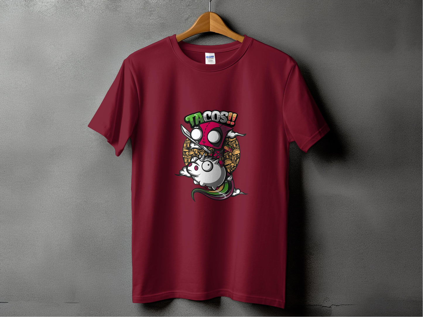 Funny Spiderman Eating Tacos Graphic T-Shirt product type