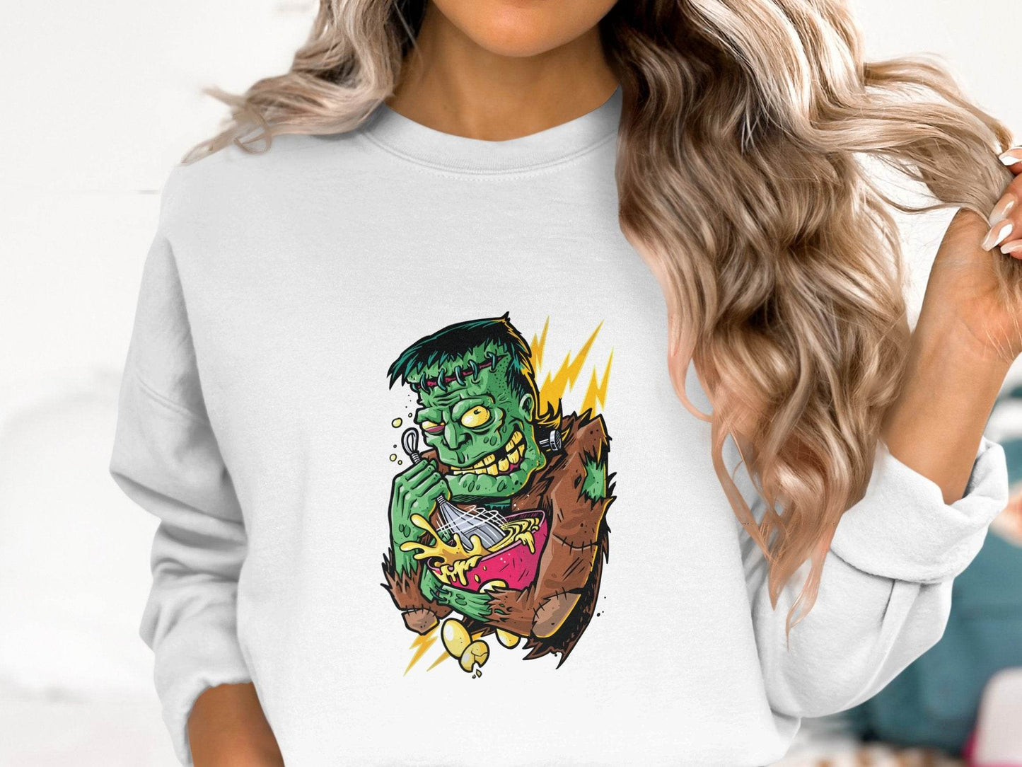 Mad Frankenstein Mixing Potion Funny Halloween Sweater - Design & Vybe