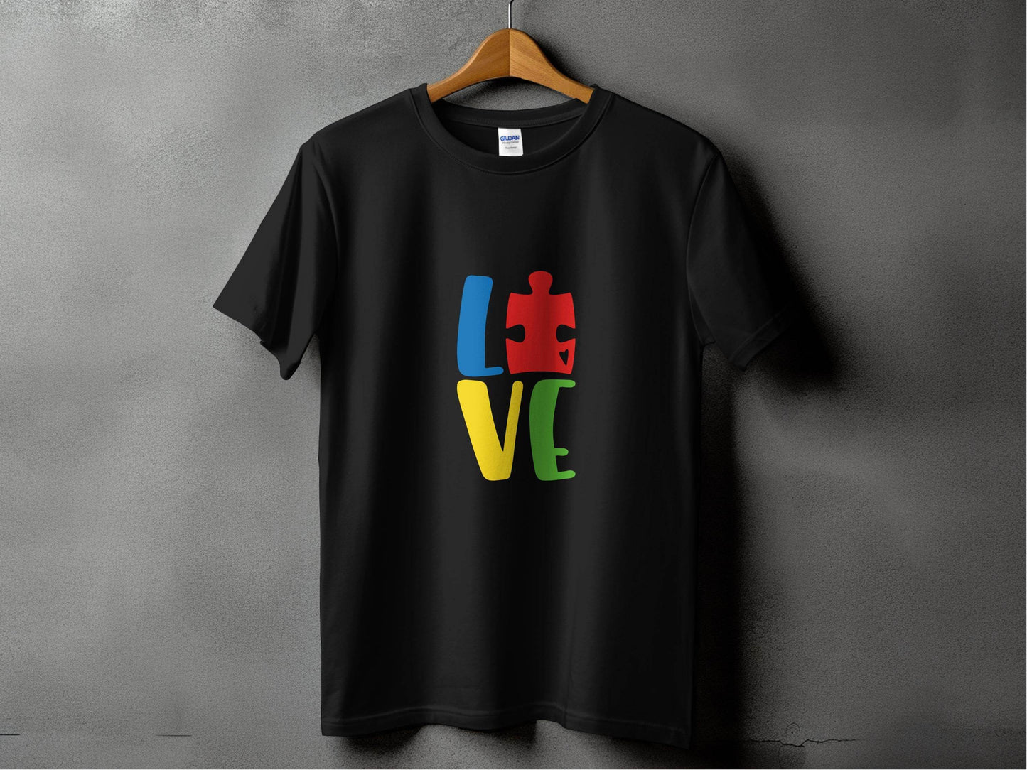 Autism Awareness Puzzle Piece Love Graphic T-Shirt - Design & Vybe