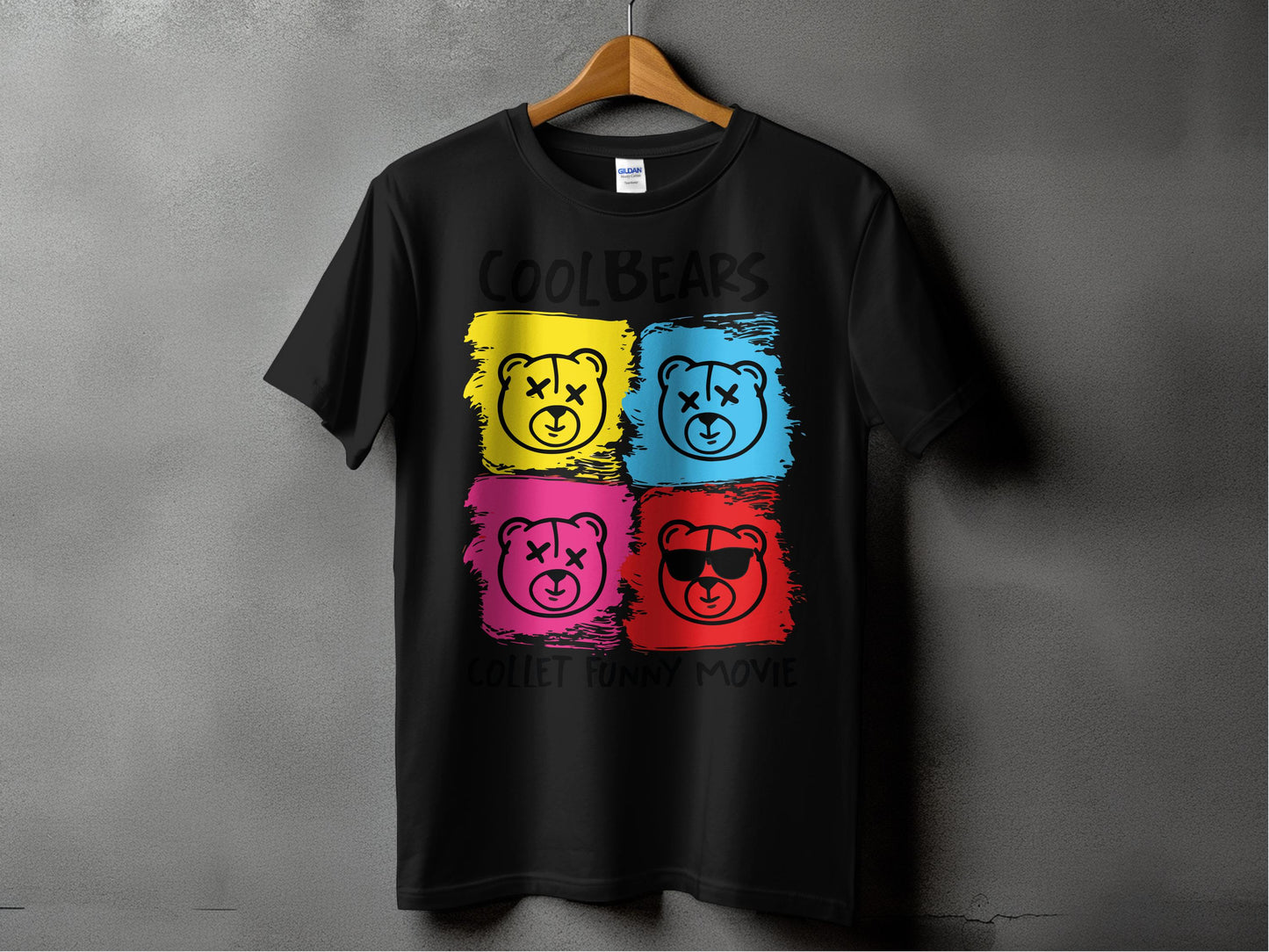 CoolBears Funny Movie Graphic Bear T-Shirt product type