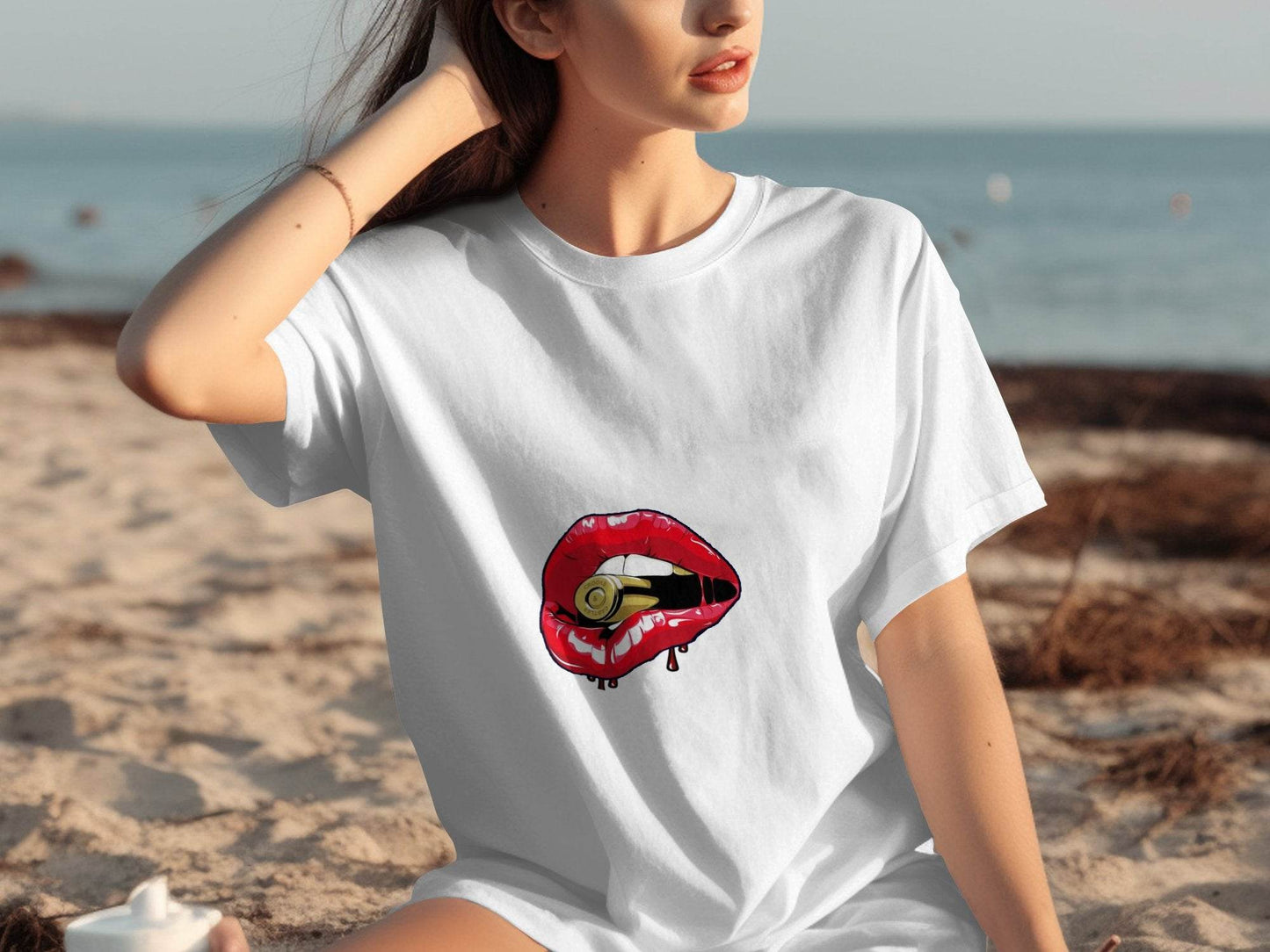 Crooks And Castles Bullet With Red Lips Graphic T-Shirt - Design & Vybe