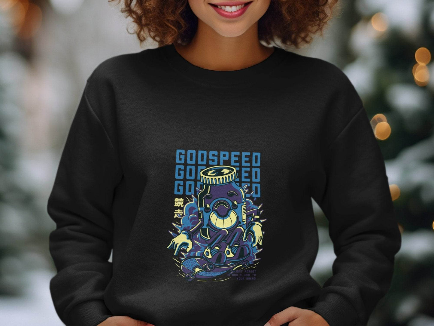 Godspeed Bottle With Skateboarding Graphic Hoodie - Design & Vybe