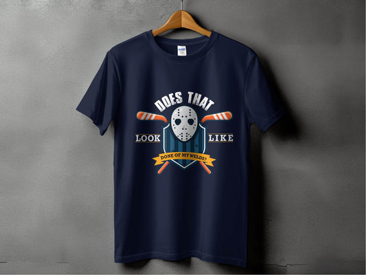 Iconic Mask Hockey Theme Look Alike Graphic T-Shirt - Design & Vybe
