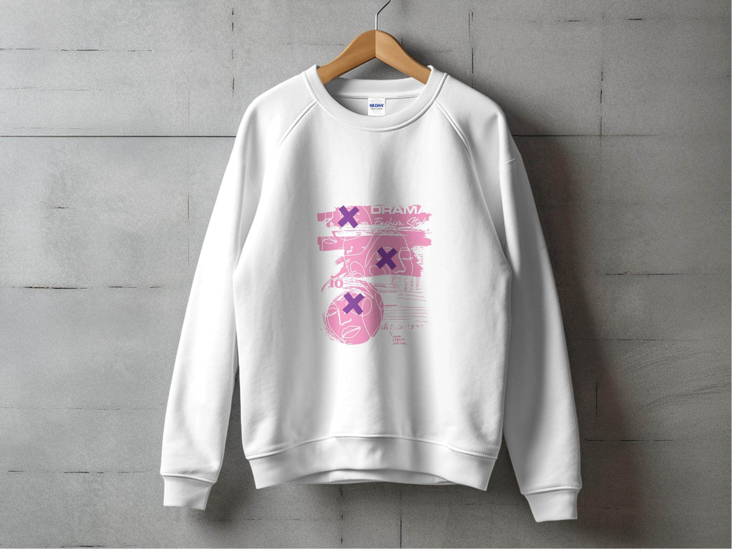 No Drama Fashion Style Reality Art Graphic Sweater - Design & Vybe