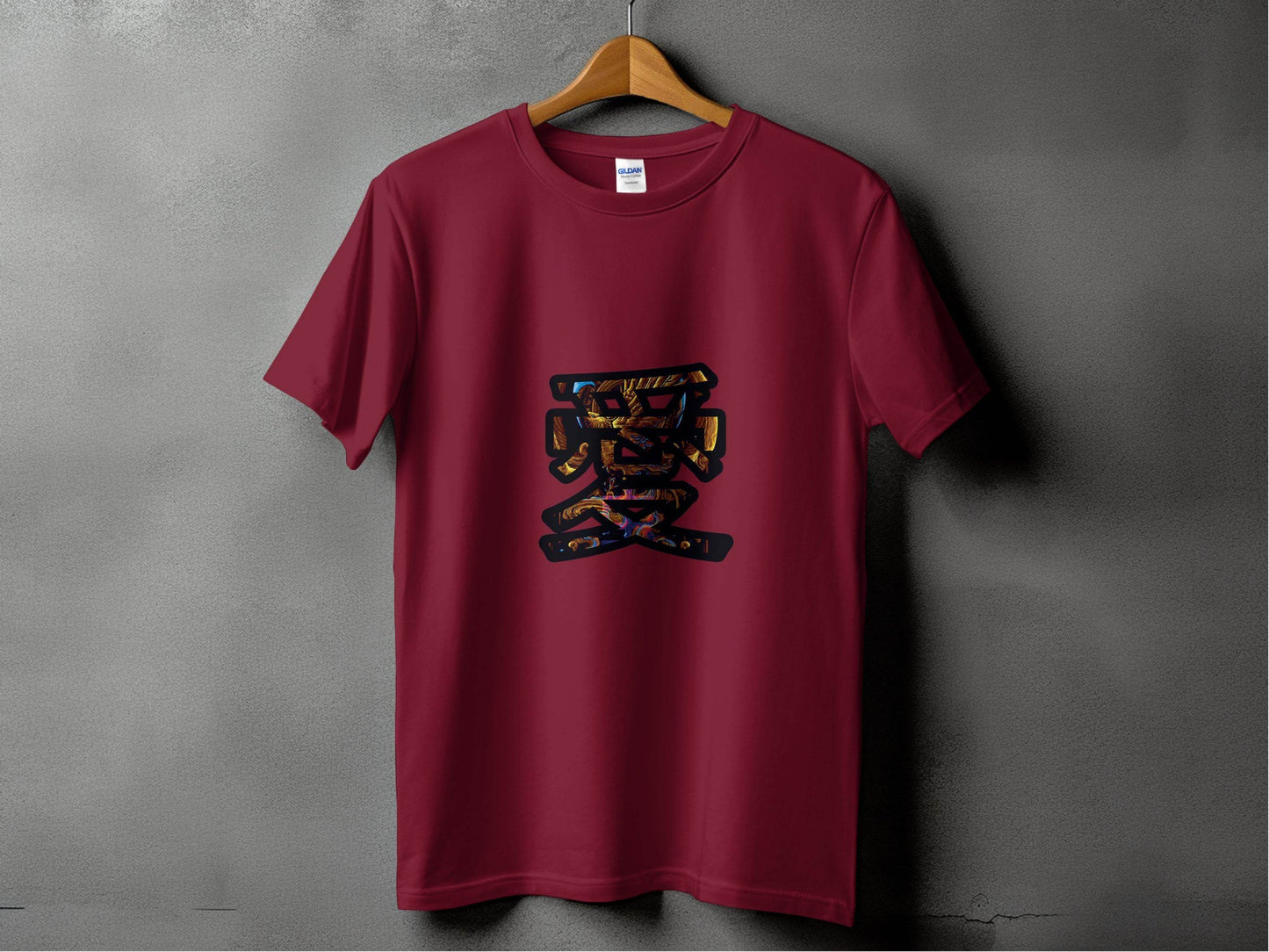 Kanji Love Symbol Artistic Design Print T-Shirt - Design & Vybe