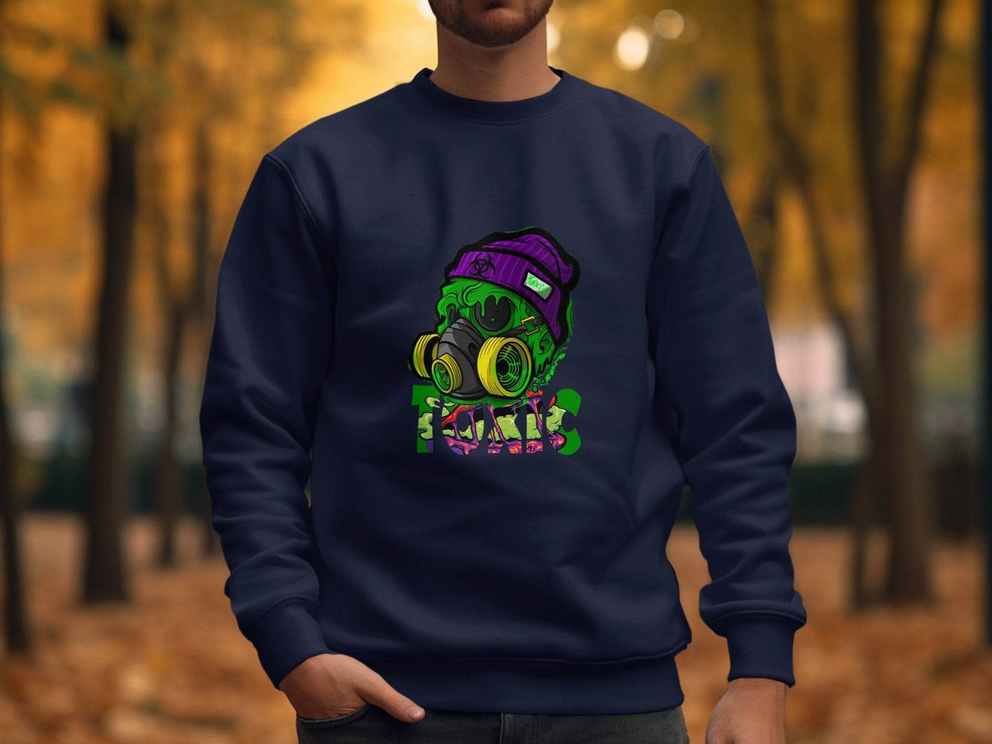 Toxic Waste Character Image Design Printed Graphic Sweater - Design & Vybe