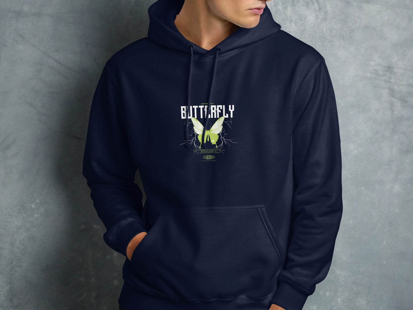 Authentic Butterfly Streetwear Graphic Hoodie - Design & Vybe