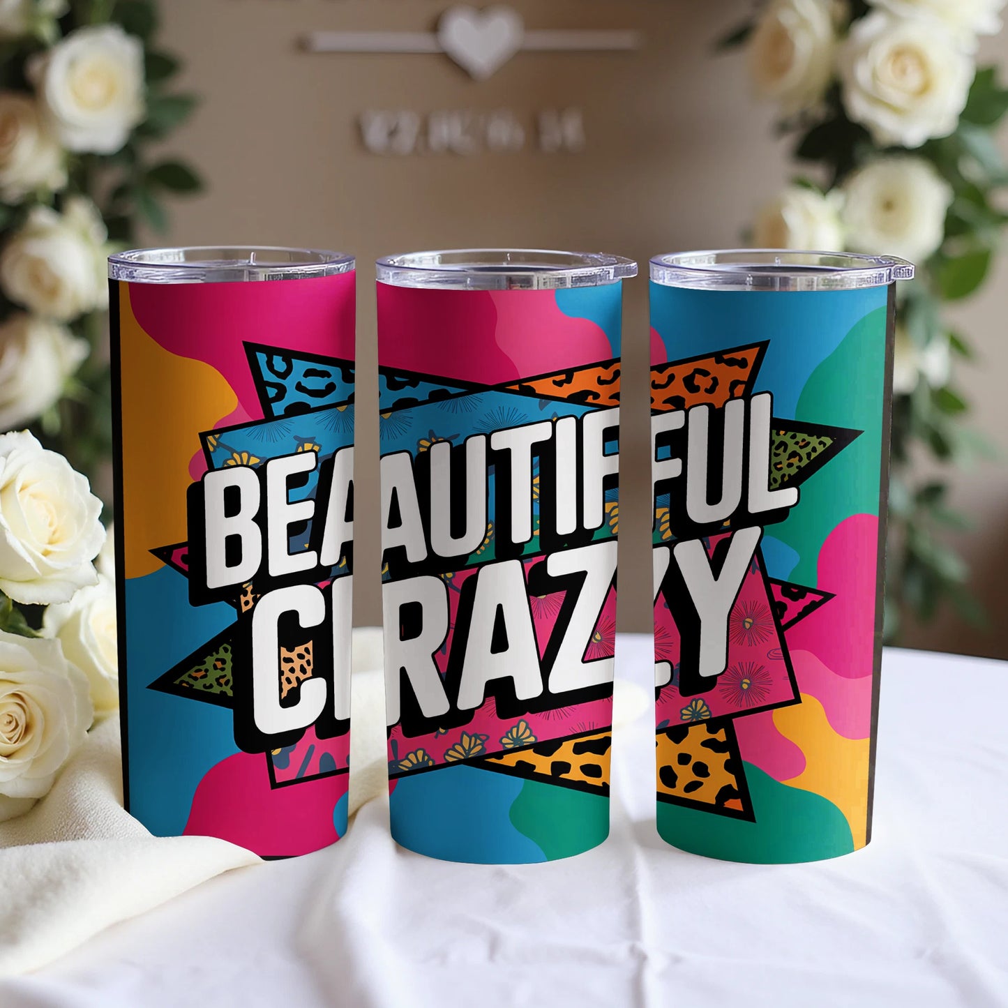 Beautiful Crazy Colorful Tumbler Product