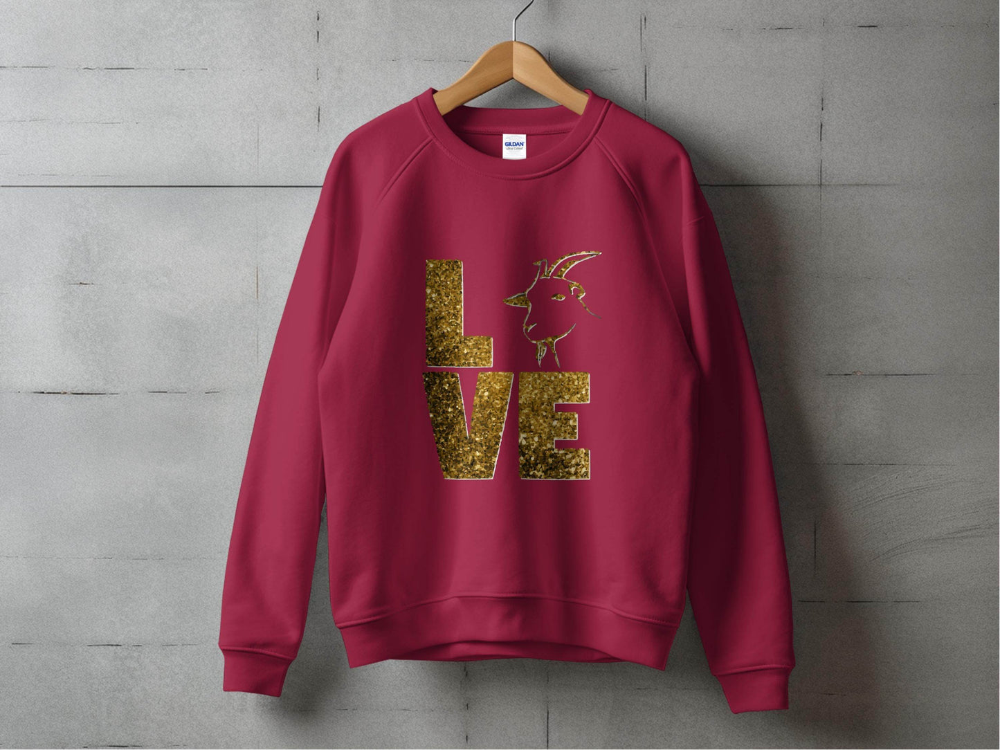 Love Goat Glitter Fun Trendy Sweater - Design & Vybe