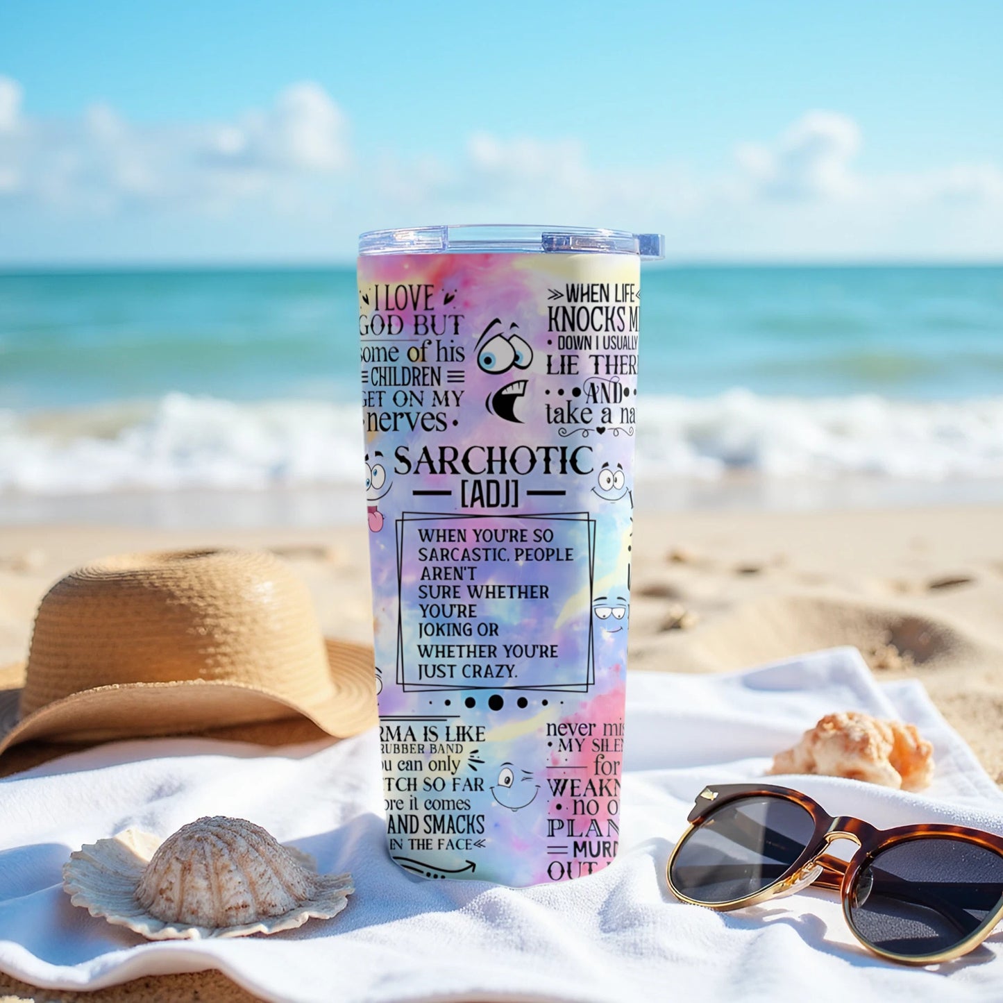 Funny Sarcastic Beach Tumbler for Beach Lovers product