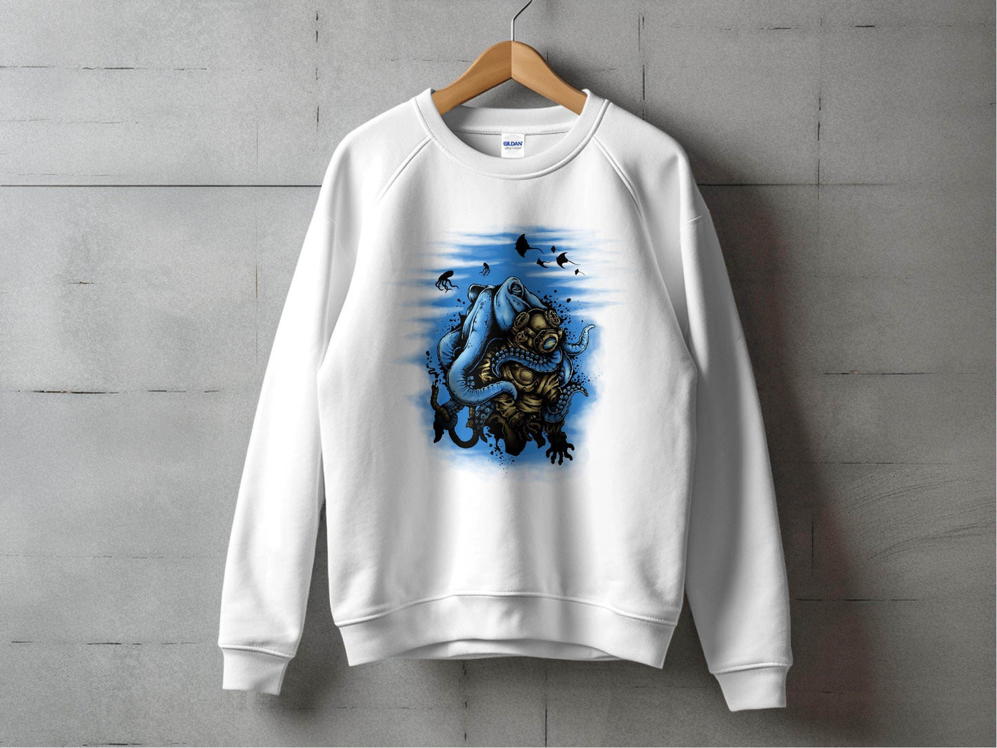 Deep Sea Diver Adventure-Inspired Jelly Fish Graphic Sweater - Design & Vybe