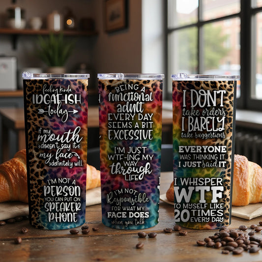 Motivational and Humorous Printed Tumbler product