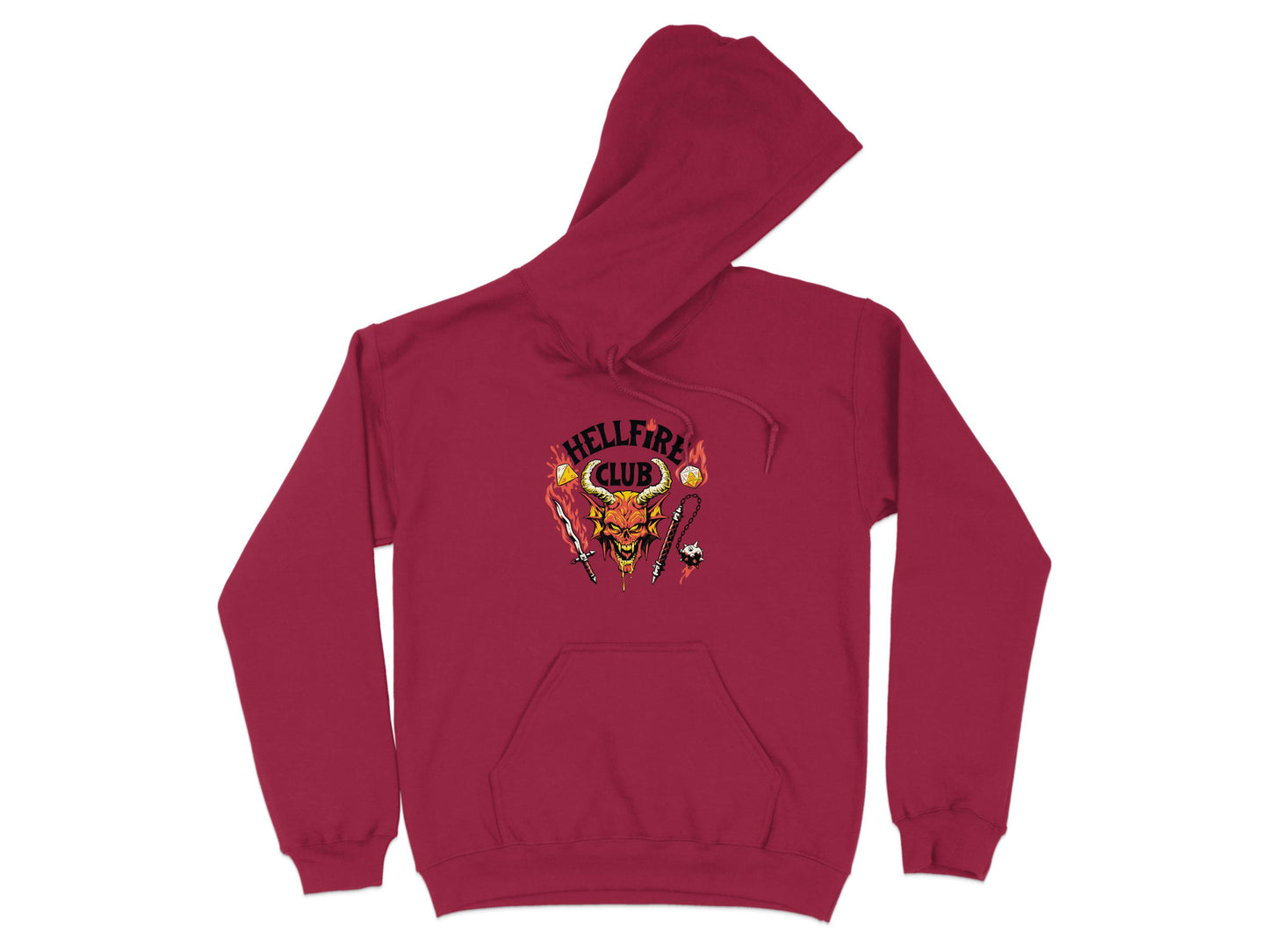 Hellfire Club hoodie with demon graphic design product type