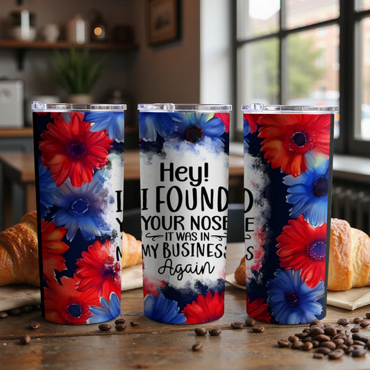 Colorful Insulated Tumblers with Flower Design product