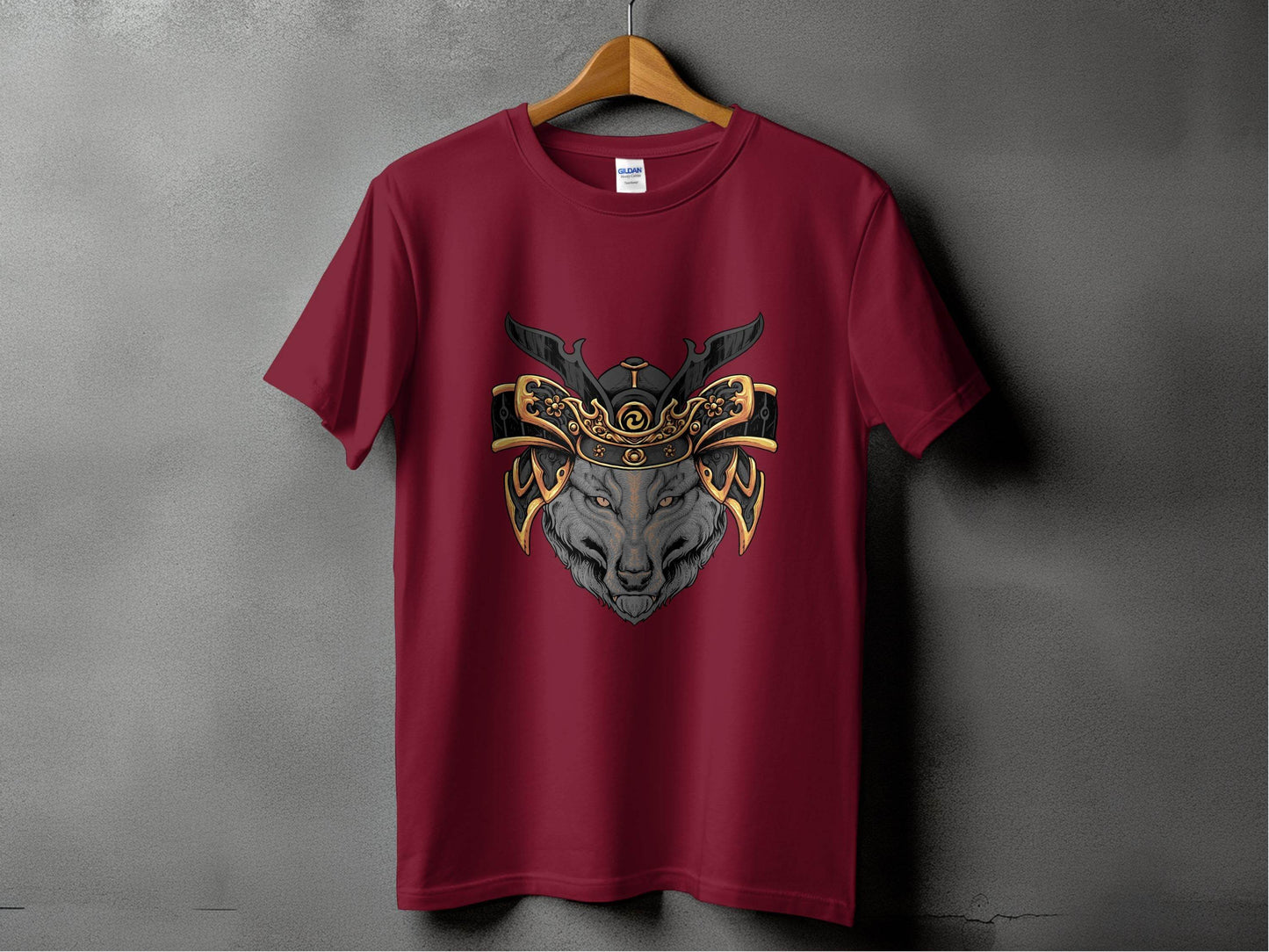 Fierce Wolf Samurai Warrior Graphic T-Shirt - Design & Vybe