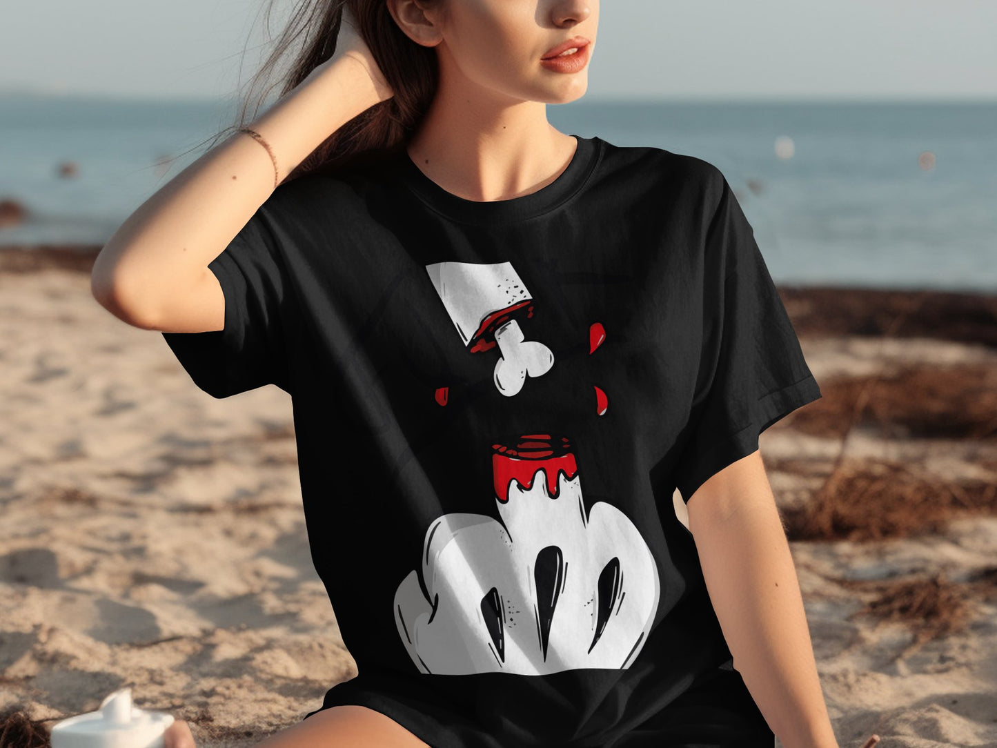 Unique Graphic Print Beachwear T-shirt clothing product type