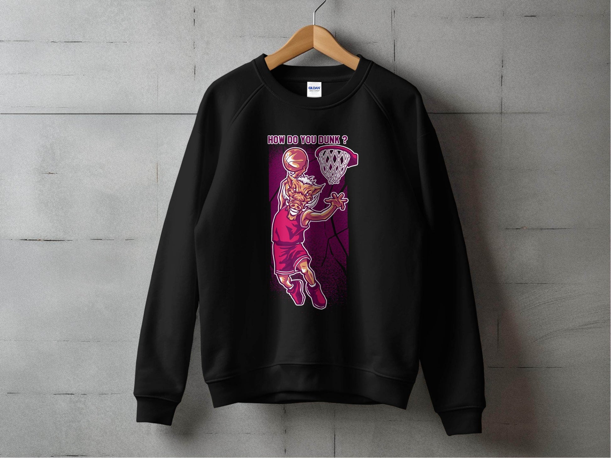 How Do You Dunk Basketball Graphic Sweater - Design & Vybe