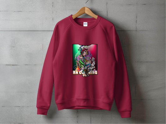 A Trip to Wonderland Mad Hatter Graphic Sweater - Design & Vybe