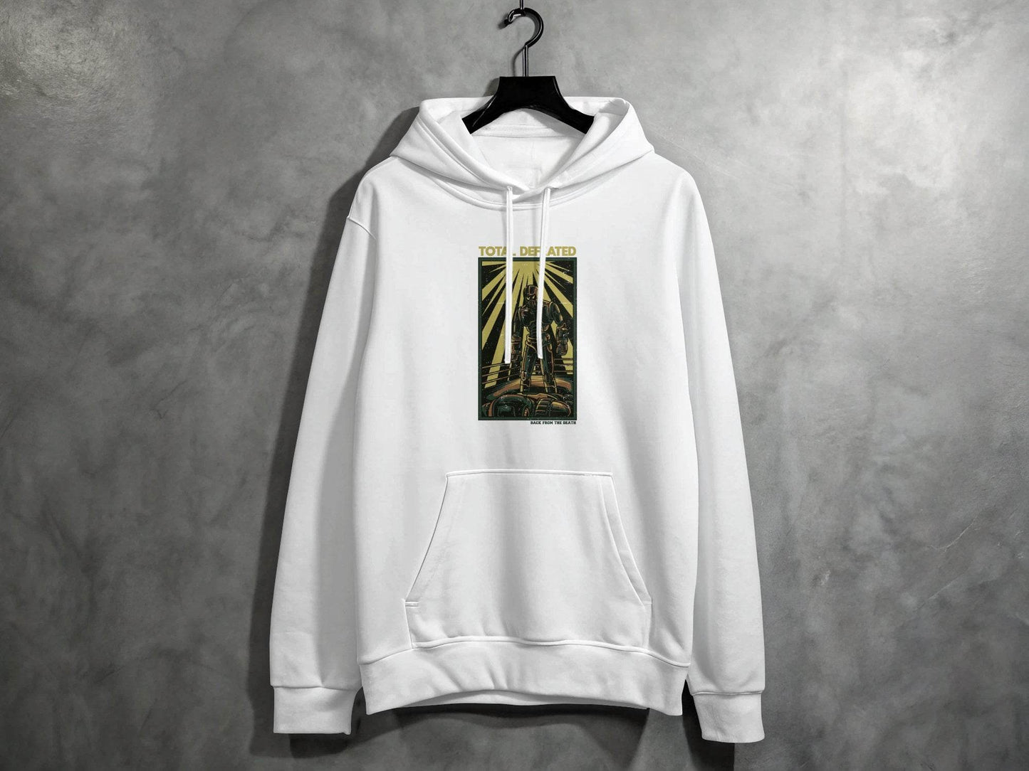 Total Defeated Back From The Death Stylish Graphic Hoodie - Design & Vybe