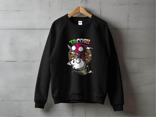 Tacos Deadpool on Unicorn Funny Character Design Sweater - Design & Vybe