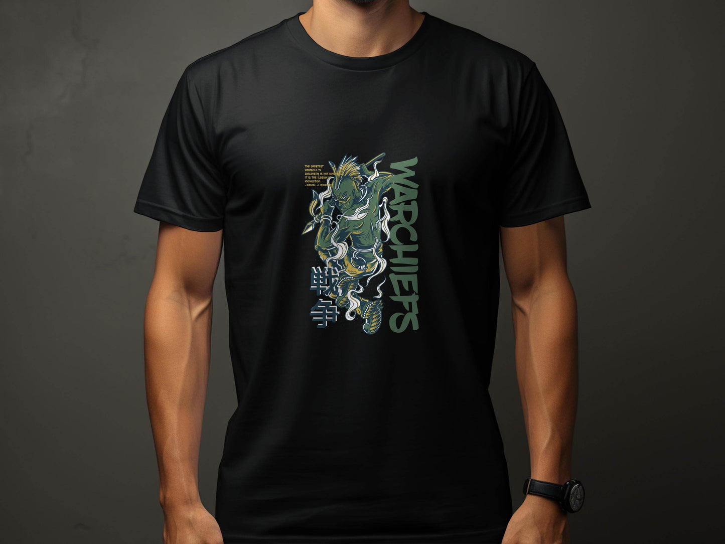 Warrior with Spear Graphic Urban Style Inspired T-Shirt - Design & Vybe
