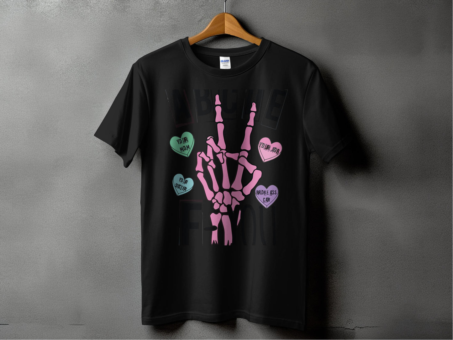 Peace Sign Graphic T-Shirt with Heart Accents product type