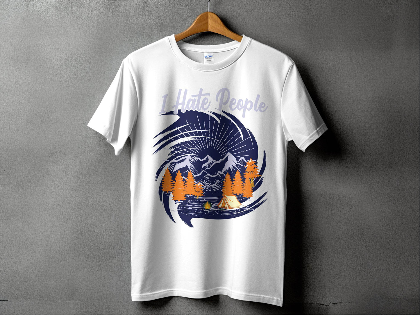 Outdoor Camping Design I Hate People Graphic T-Shirt - Design & Vybe