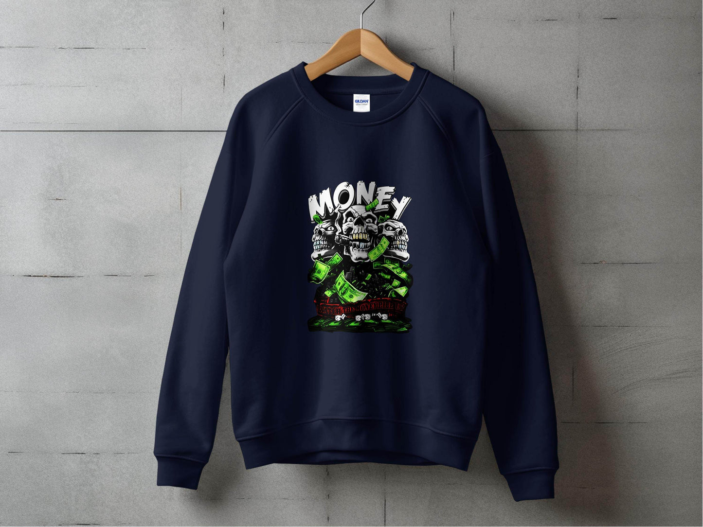 Watch The Money Pile Up Skull Casino Gambling Hoodie - Design & Vybe