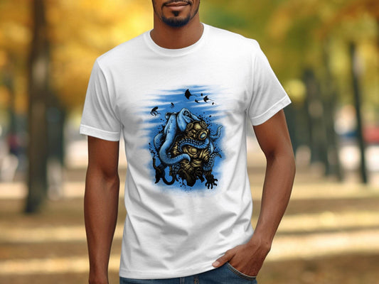 Deep Sea Diver Adventure-Inspired Jelly Fish Graphic T-Shirt - Design & Vybe