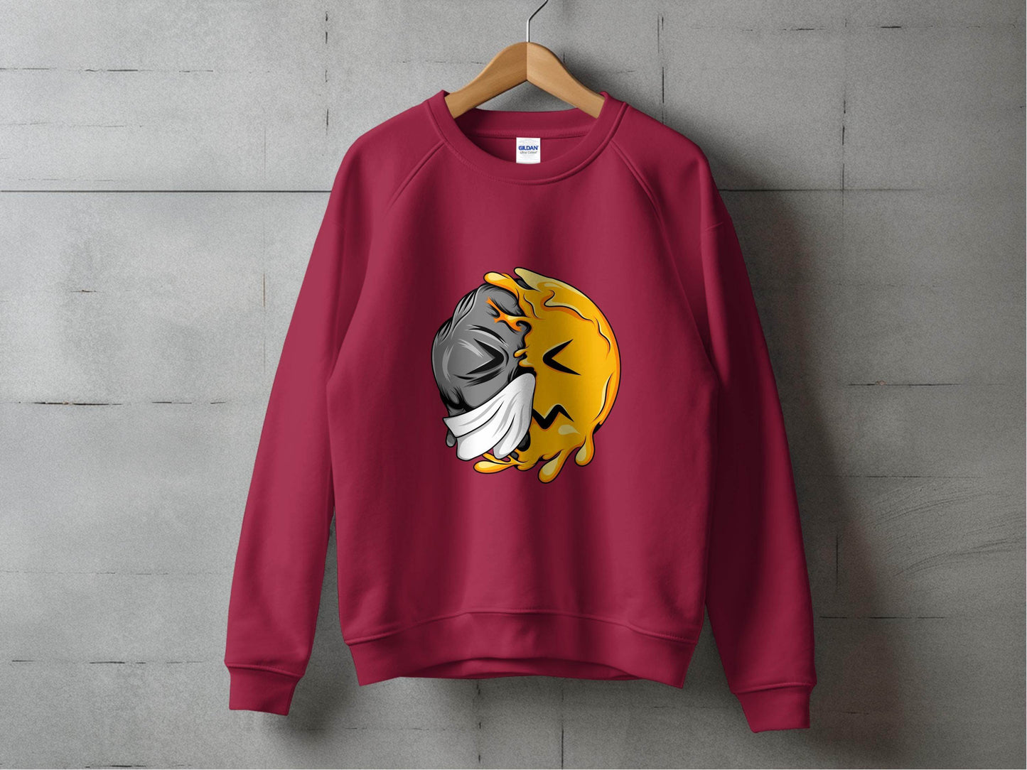 Abstract Art Smiley Design Graphic Sweater - Design & Vybe