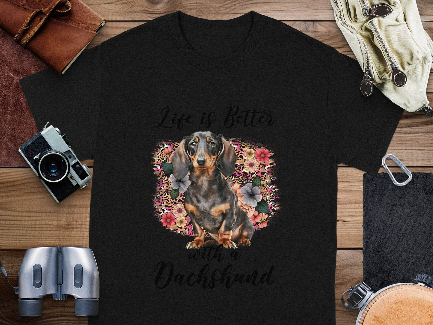 Life is Better with a Dachshund Cute Doggy Animal T-Shirt - Design & Vybe