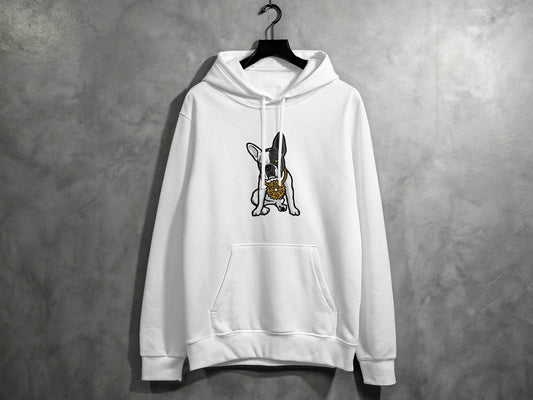 Cool French Bulldog with Bling Design Hoodie - Design & Vybe