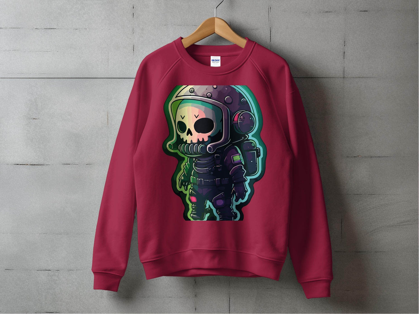 Futuristic Skull Astronaut Art Sweater - Design & Vybe