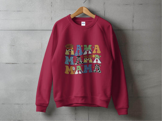 Colorful Mama Letters Cute Family Mama Life Sweater - Design & Vybe