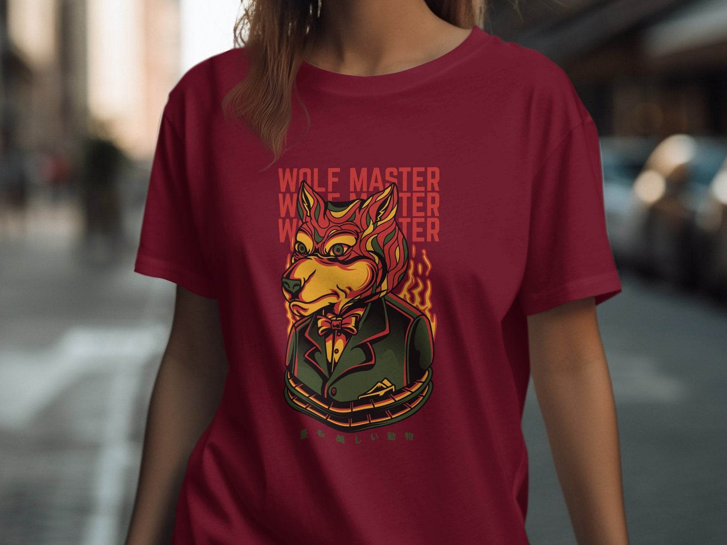 Wolf Master Illustration Artistic Apparel Design T-Shirt - Design & Vybe
