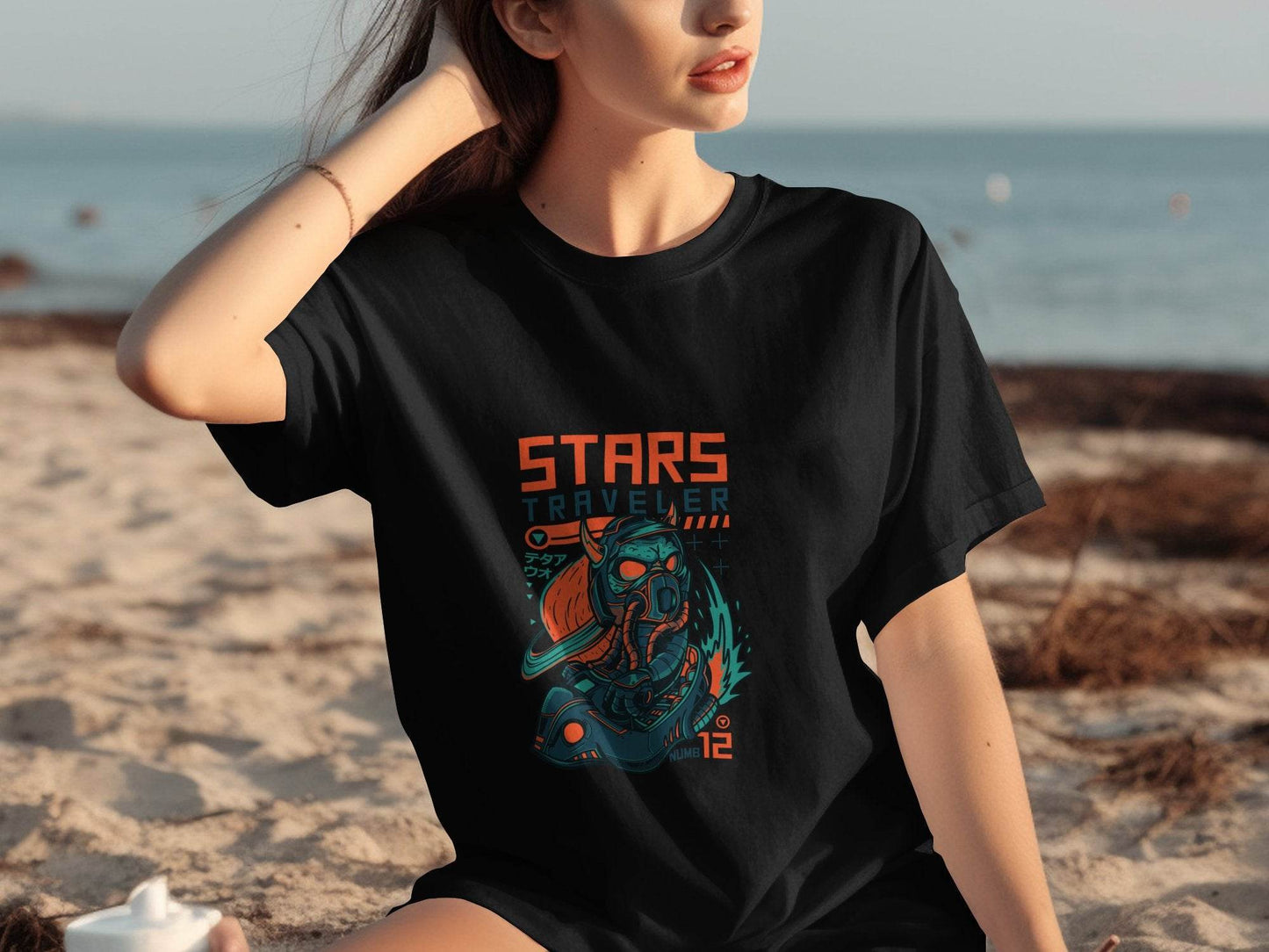 Stars Traveler Numb Twelve Graphic Cool Space T-Shirt - Design & Vybe