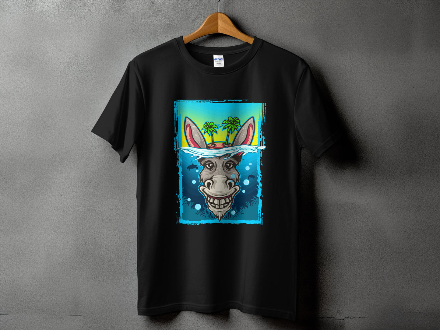 Tropical Oasis Donkey Graphic T Shirt product type