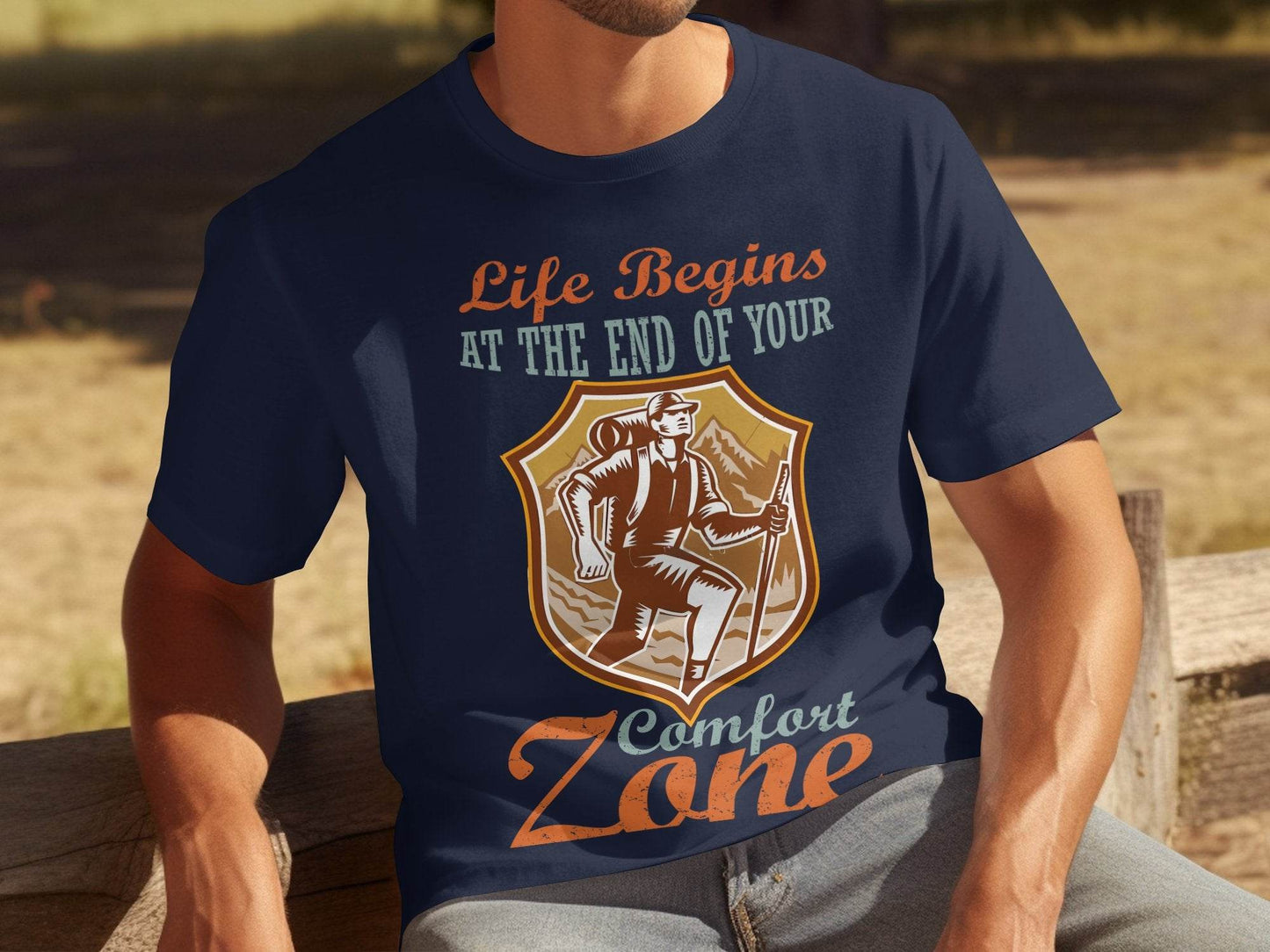 Life Begins At The End Of Your Comfort Zone T-Shirt - Design & Vybe