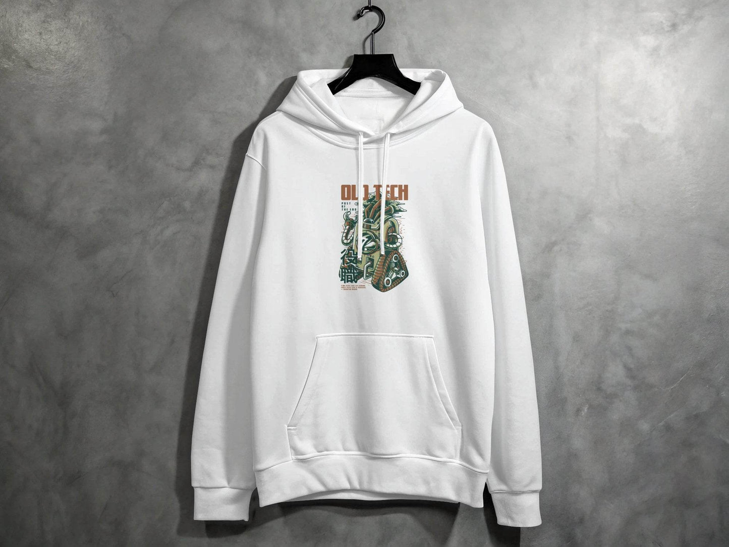 Old Tech Post End Cool Robot Design Graphic Hoodie - Design & Vybe