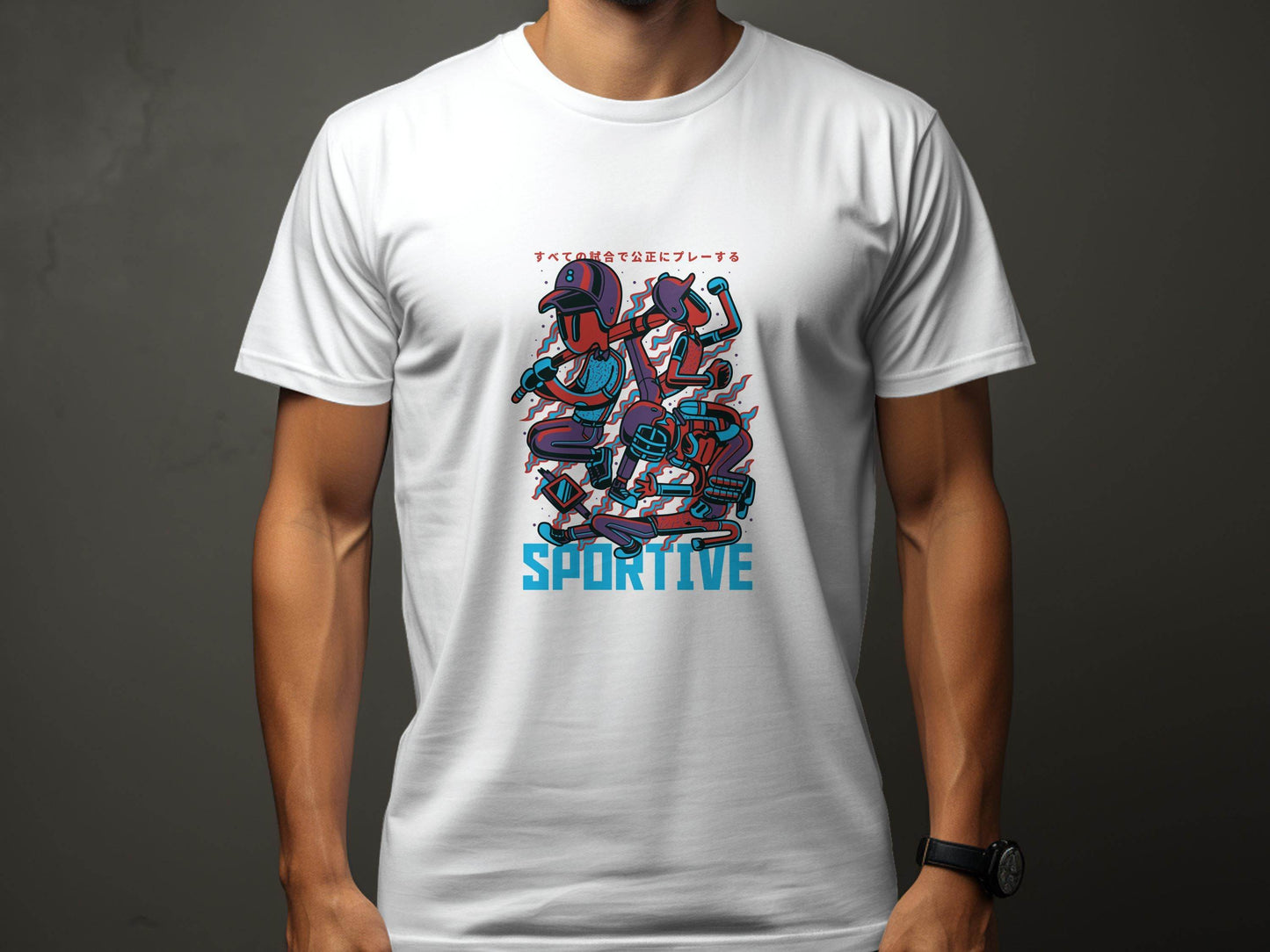 Sportive Characters Artistic Graphic Design Premium T-Shirt - Design & Vybe