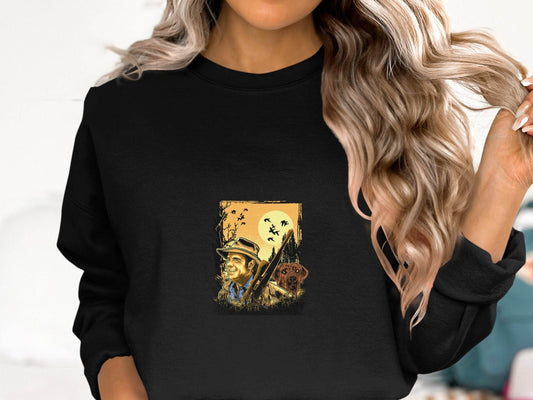 Hunter in the Wild with Loyal Dog Graphic Sweater - Design & Vybe