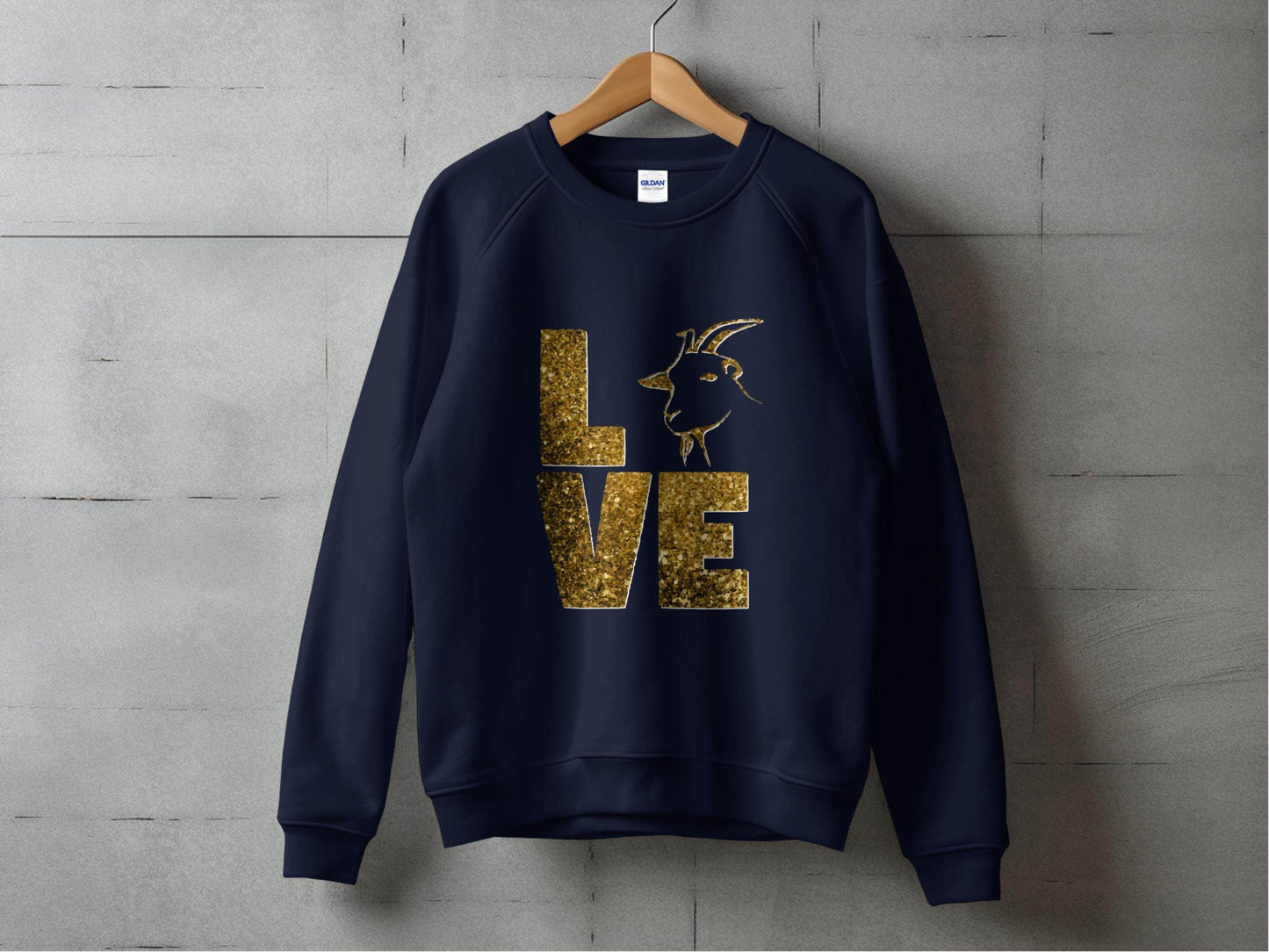 Love Goat Glitter Fun Trendy Sweater - Design & Vybe